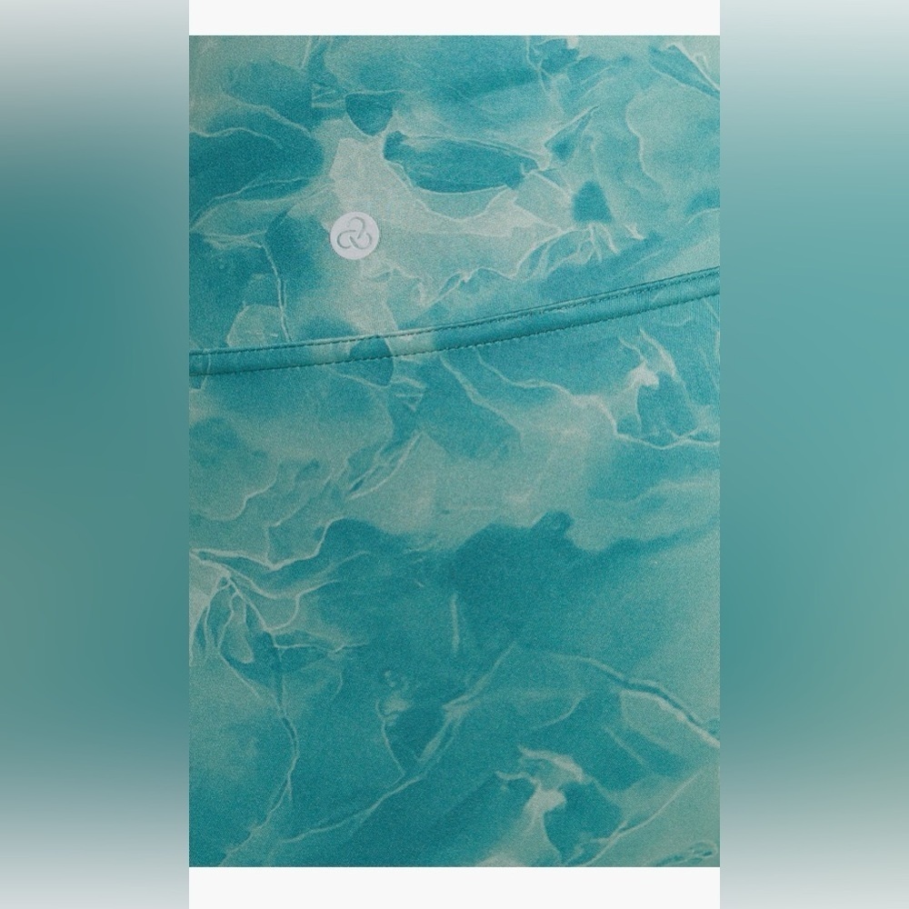Zella high waist 7/8 Teal Marble Leggings - Picture 6 of 12
